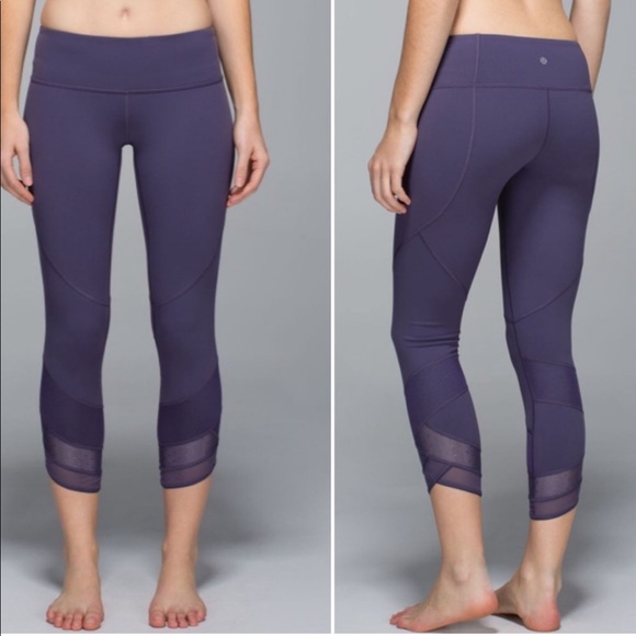 lululemon athletica Pants - Lululemon Emerge Renewed Crop Legging in Grape